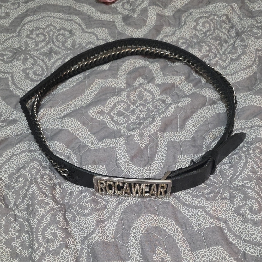 Rocawear Black Belt with Metallic Accents